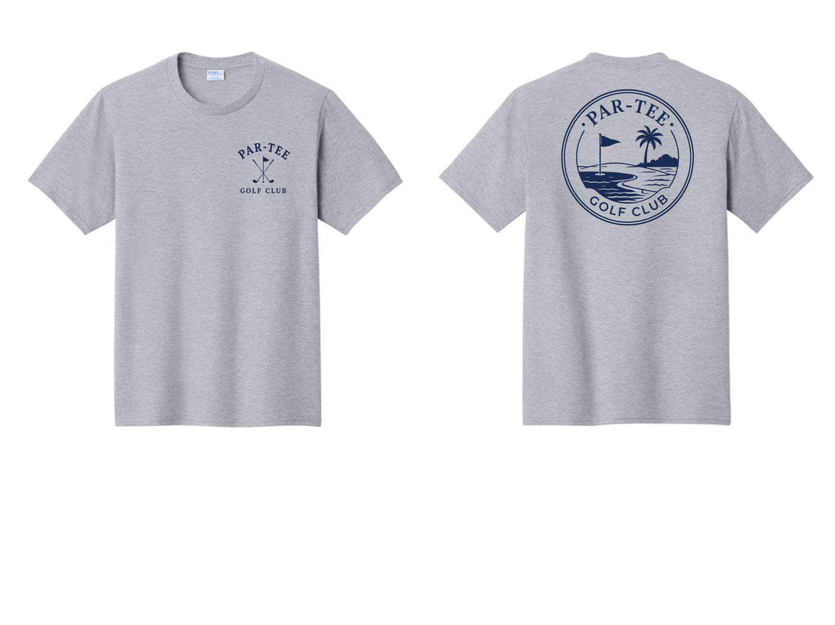 Short Sleeve Par-Tee Golf Club Heather Grey Shirt