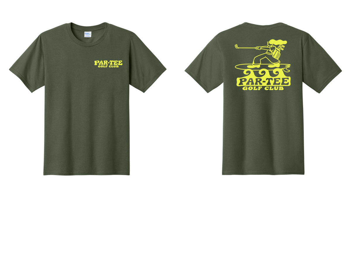 Short Sleeve Par-Tee Golf Club Olive Shirt