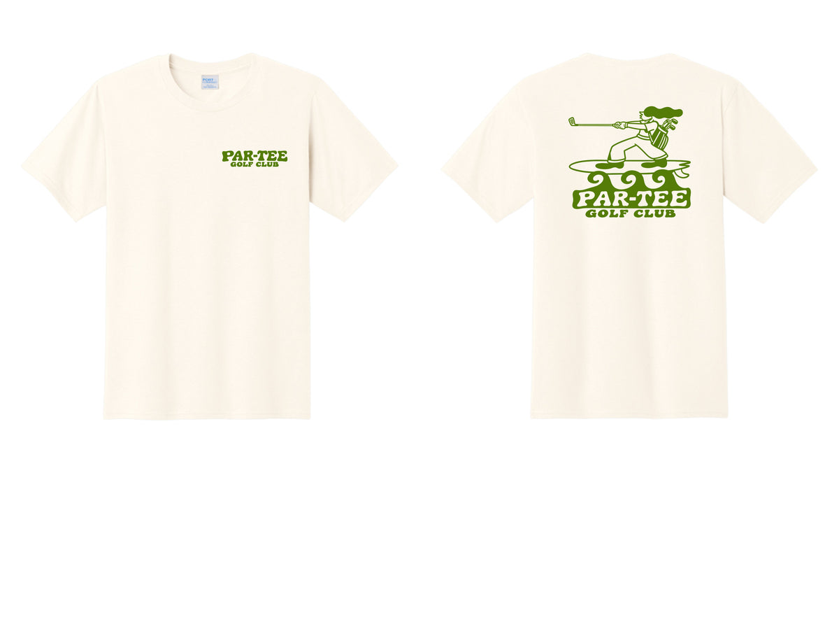 Short Sleeve Par-Tee Golf Club Beige Shirt