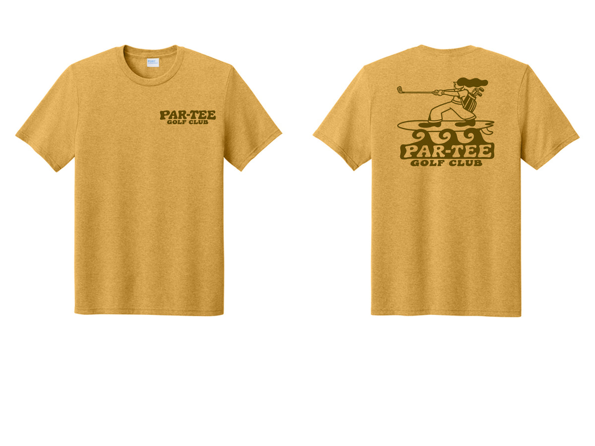 Short Sleeve Par-Tee Golf Club Mustard Shirt