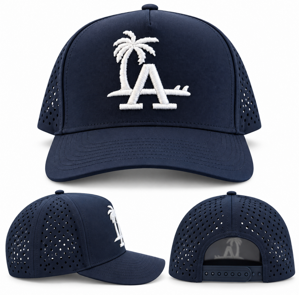 Par-Tee LA Palm Tree Surfboard Performance Golf Hat SnapBack