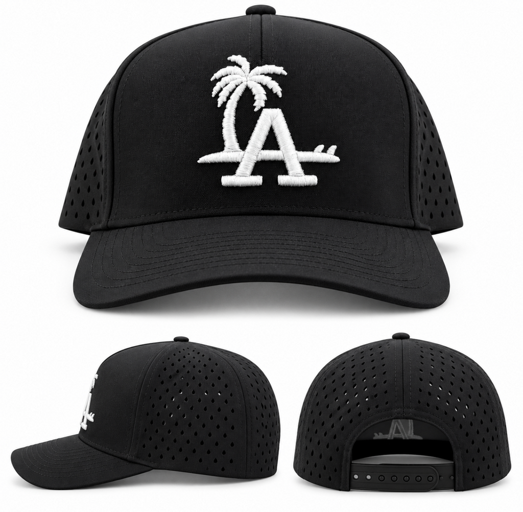 Par-Tee LA Palm Tree Surfboard Performance Golf Hat SnapBack