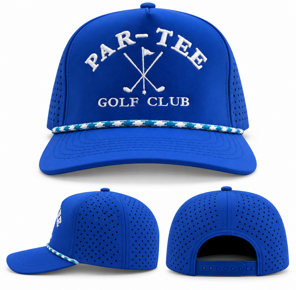 Par-Tee Clubhouse Crest Performance Golf Hat SnapBack