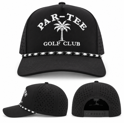 Par-Tee Palm Tree Performance Golf Hat SnapBack