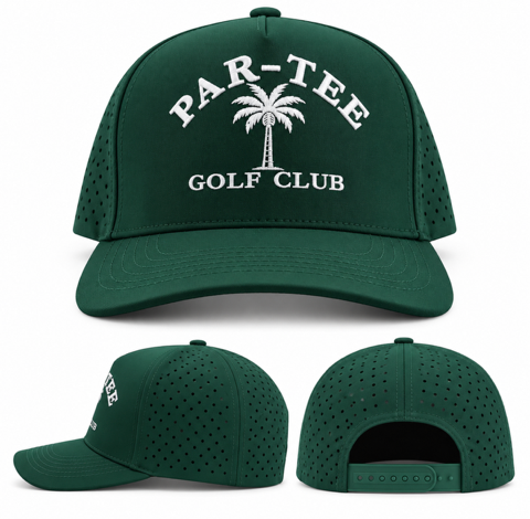 Par-Tee Palm Tree Performance Golf Hat SnapBack