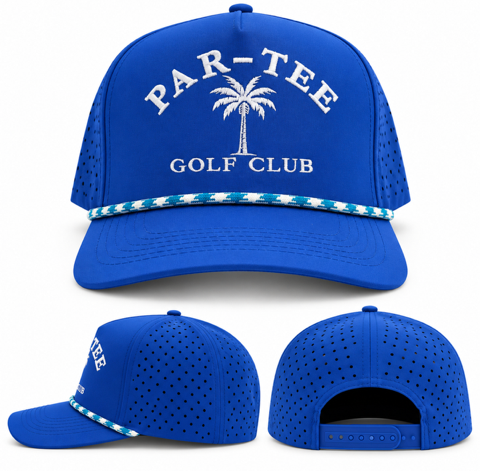 Par-Tee Palm Tree Performance Golf Hat SnapBack