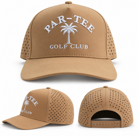 Par-Tee Palm Tree Performance Golf Hat SnapBack