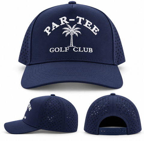 Par-Tee Palm Tree Performance Golf Hat SnapBack