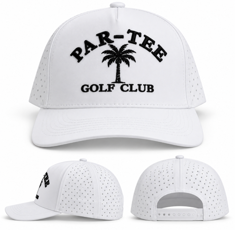 Par-Tee Palm Tree Performance Golf Hat SnapBack